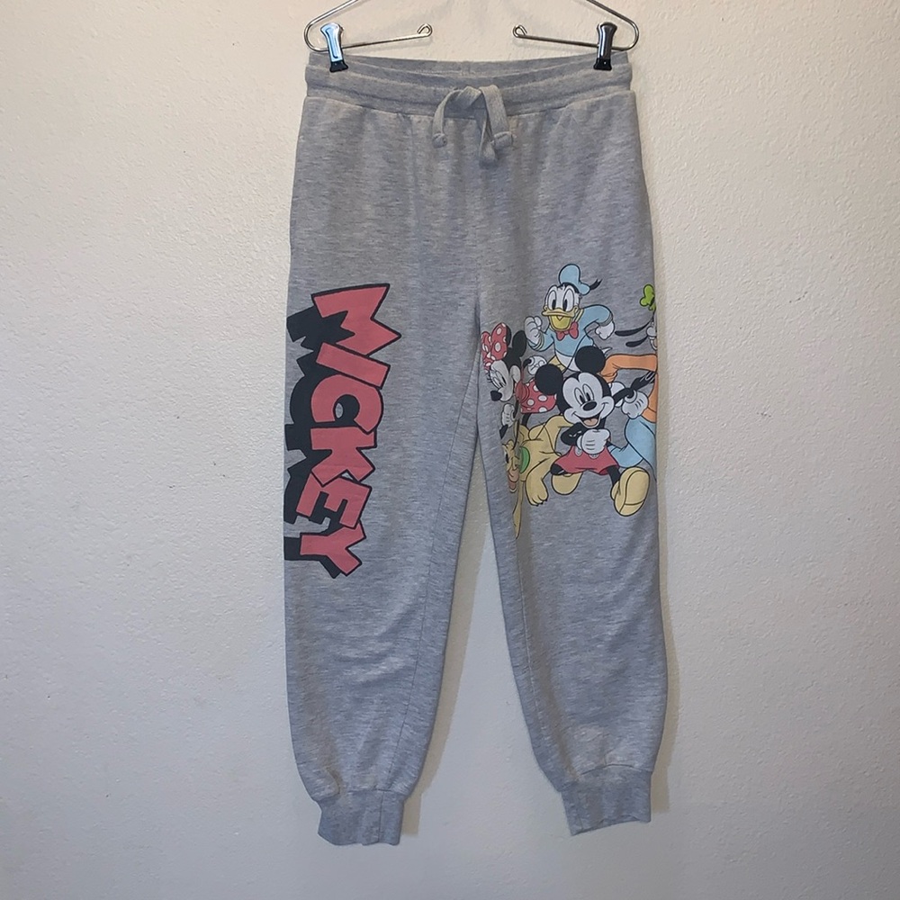 Disney Mickey Mouse Crew Goofy Donald Pluto jogger style sweatpants - Picture 1 of 9
